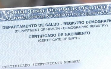 certificado de nacimiento en puerto rico